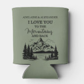 ウッドランド結婚フォレストグリーン 缶クーラー (裏面)