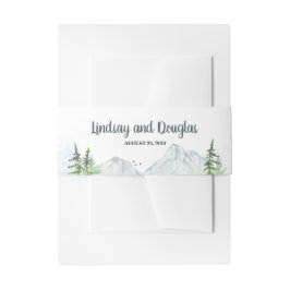 ウッドランド結婚山脈 招待状ベリーバンド