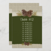 ウッドランド結婚・パインズ座席計画 招待状 (正面/裏面)