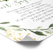 ウッドランド緑はベビーゲームを言わない ポスター (角)