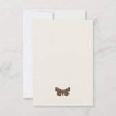 ウッドランド自然ヴィンテージベビーシャワー サンキューカード (裏面)