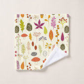 ウッドランド自然 バスタオルセット (ウォッシュタオル)