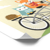 ウッドランド自転車ポスタープリント ポスター (角)