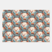 ウッドランド華美フォーククリスマス ラッピングペーパーシート (正面3)