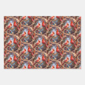 ウッドランド華美フォーククリスマス ラッピングペーパーシート (正面)