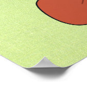 ウッドランド葉プリント ポスター (角)