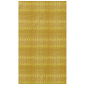 ウッドランド葉金ゴールドラビットウィリアムモリスパターン テーブルクロス (正面)