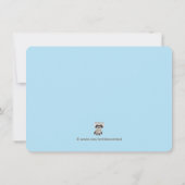 ウッドランド誕生日パーティー 招待状 (裏面)