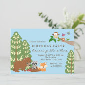 ウッドランド誕生日パーティー 招待状 (スタンド正面)