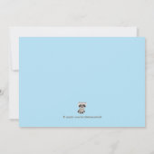 ウッドランド誕生日パーティー 招待状 (裏面)