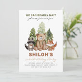 ウッドランド誕生日招待状 |モダン誕生日 招待状 (スタンド正面)