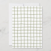 ウッドランド誕生日招待状 |モダン誕生日 招待状 (裏面)