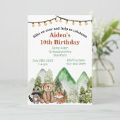 ウッドランド誕生日 招待状 (スタンド正面)