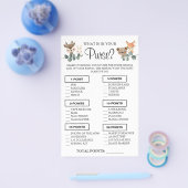 ウッドランド財布の中に何が入っているのシャワーゲームカード チラシ (シングル)