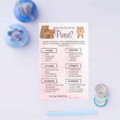 ウッドランド財布の中に何が入っているのシャワーゲームカード チラシ (シングル)