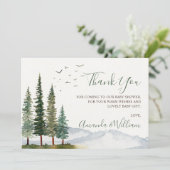 ウッドランド赤ちゃんシャワーありがとう サンキューカード (スタンド正面)