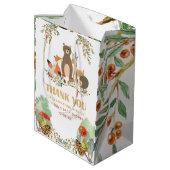 ウッドランド赤ちゃんシャワーありがとう ミディアムペーパーバッグ (裏面アングル)