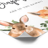 ウッドランド赤ちゃんシャワーいくつオムツのポスター ポスター (角)