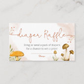 ウッドランド赤ちゃんシャワーおむつラッフルカード プレイスカード (正面)