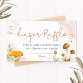 ウッドランド赤ちゃんシャワーおむつラッフルカード プレイスカード