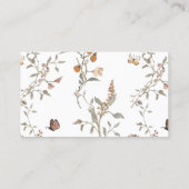 ウッドランド赤ちゃんシャワーおむつラッフルカード 名刺 (裏面)