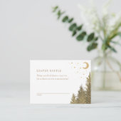 ウッドランド赤ちゃんシャワーおむつラッフルチケット エンクロージャーカード (スタンド正面)