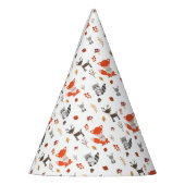 ウッドランド赤ちゃんシャワーかわいいかわいい秋動物 パーティーハット (左)