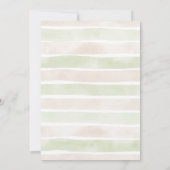 ウッドランド赤ちゃんシャワーかわいい動物の森の水色 招待状 (裏面)