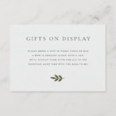 ウッドランド赤ちゃんシャワーギフト付きディスプレイカード エンクロージャーカード (正面)