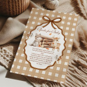 ウッドランド赤ちゃんシャワーギンガムブックスベビーEnclo エンクロージャーカード