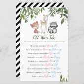 ウッドランド赤ちゃんシャワーゲーム – 旧妻の物語 (正面/裏面)