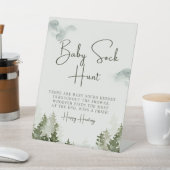 ウッドランド赤ちゃんシャワーパーティー装飾 台座サイン (インサイチュ)