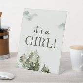 ウッドランド赤ちゃんシャワーパーティー装飾 台座サイン (インサイチュ)