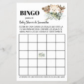 ウッドランド赤ちゃんシャワービンゴゲームカード チラシ (裏面)