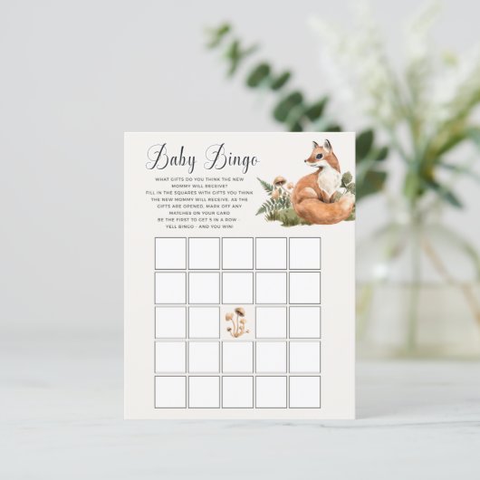 ウッドランド赤ちゃんシャワービンゴゲーム (スタンド正面)