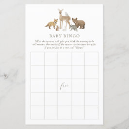 ウッドランド赤ちゃんシャワービンゴ