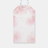 ウッドランド赤ちゃんシャワーフローラプレゼントラベル ギフトタグ (裏面)