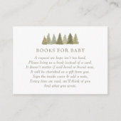 ウッドランド赤ちゃんシャワーベビー本 エンクロージャーカード (正面)