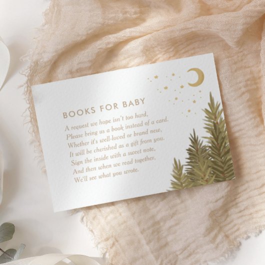 ウッドランド赤ちゃんシャワーベビー本 エンクロージャーカード