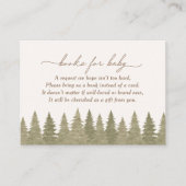 ウッドランド赤ちゃんシャワーベビー エンクロージャーカード (正面)