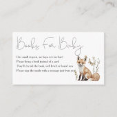 ウッドランド赤ちゃんシャワーベビー エンクロージャーカード (正面)