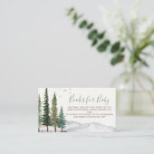 ウッドランド赤ちゃんシャワー予約リクエスト エンクロージャーカード (スタンド正面)