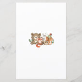 ウッドランド赤ちゃんシャワー動物妊娠ゲーム (裏面)