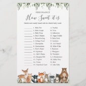 ウッドランド赤ちゃんシャワー妊娠甘さ (正面)