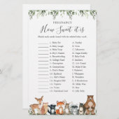 ウッドランド赤ちゃんシャワー妊娠甘さ (正面/裏面)