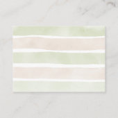 ウッドランド赤ちゃんシャワー森おむつラッフル エンクロージャーカード (裏面)