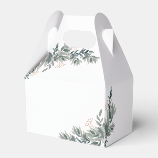 ウッドランド赤ちゃんシャワー森林動物愛護箱 フェイバーボックス (裏面サイド)