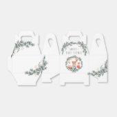 ウッドランド赤ちゃんシャワー森林動物愛護箱 フェイバーボックス (折り畳みなし)