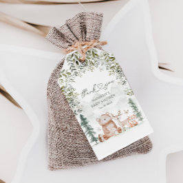 ウッドランド赤ちゃんシャワー特典 ギフトタグ