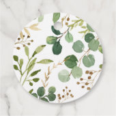 ウッドランド赤ちゃんシャワー緑の森林動物 フェイバータグ (裏面)